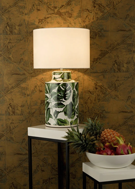 34Cm Silk/Shantung Drum Lamp Shade