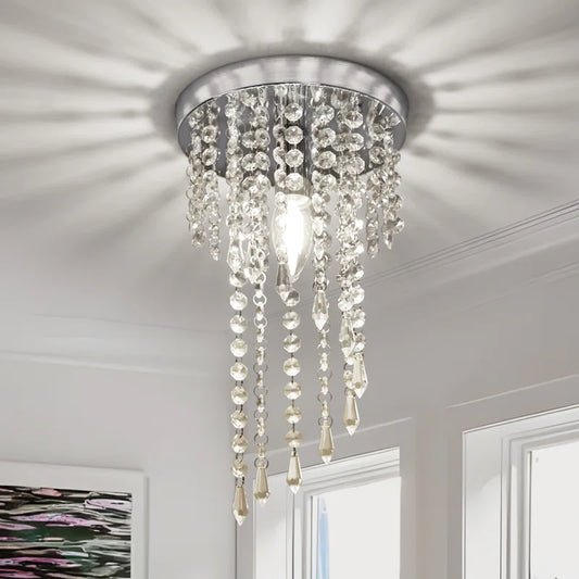 Nowicki 1-Light 20Cm Crystal Flush Mount Ceiling Light