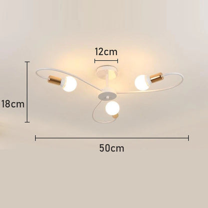 E27 Ceiling Lamp Modern Decor Home Lighting Fixture Retro Industrial Chandelier Wrought Iron LED Decoration Pendant Lights
