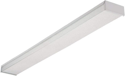 3348 Lighting Two-Light Fluorescent Ceiling Fixture, White,4-Feet