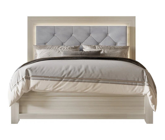 Alandis Upholstered Standard Bed with Headboard Lighting