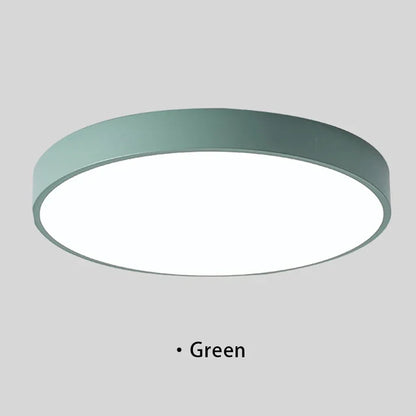 Macaron LED Ceiling Light Modern Simple Circular Wood Grain Ceiling Light Living Room Bedroom Balcony Indoor Decoration Light