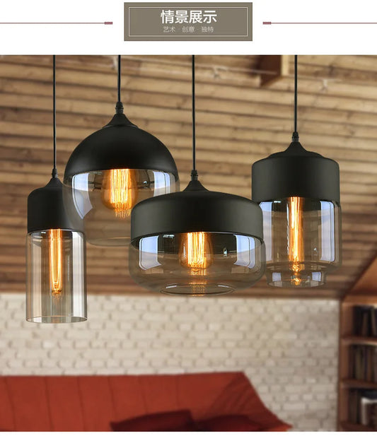 Modern Glass Pendant Light