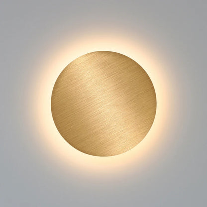 Indoor LED Wall Lamp Living Room Decor Wall Light Gold/Silver Home Lighting Fixture Loft Stair Light round Aluminum AC90-260V