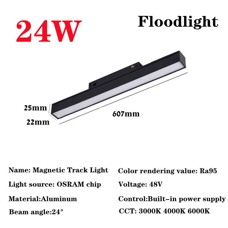 Recessed Magnetic Track Light Design Ceiling Light Magnetic Rail Ceiling System Indoor Track Lighting Spot Rail Spotlight