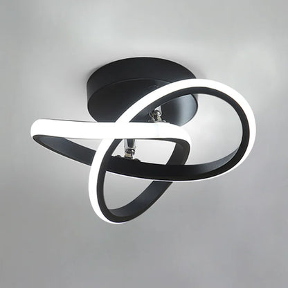 Modern LED Ceiling Light, 20W Modern Spiral Design LED Lamp