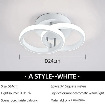 Modern LED Aisle Ceiling Lights Nodic Home Lighting Led Surface Mounted for Bedroom Living Room Corridor Light Balcony Lights