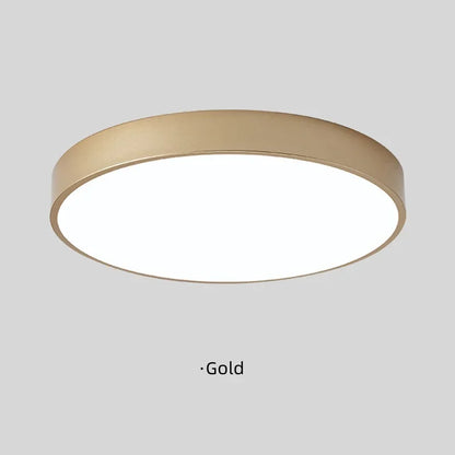 Macaron LED Ceiling Light Modern Simple Circular Wood Grain Ceiling Light Living Room Bedroom Balcony Indoor Decoration Light