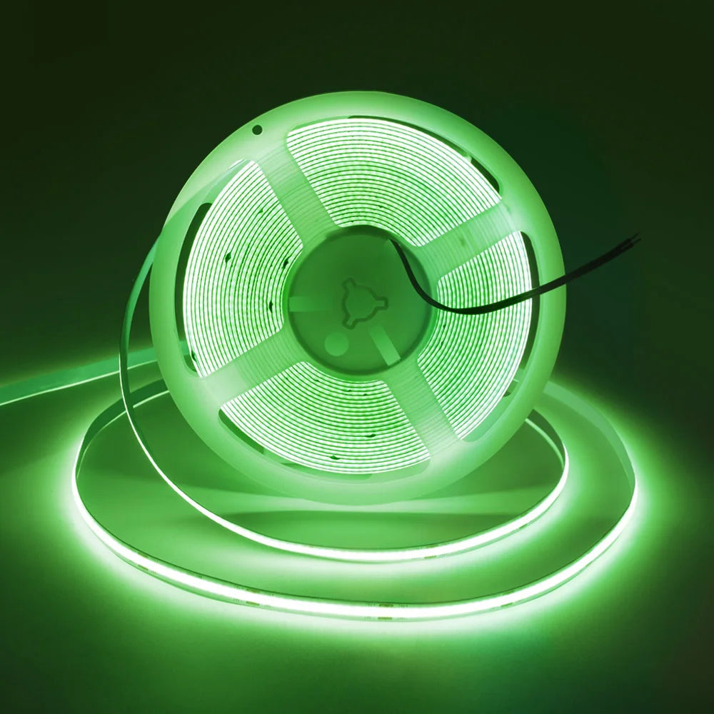 5V COB LED Strip Light 400LED/M Dotless Flexible Cuttabl LED Tape Light COB Flexible LED Tape Lights for Cabinet Home Lighting