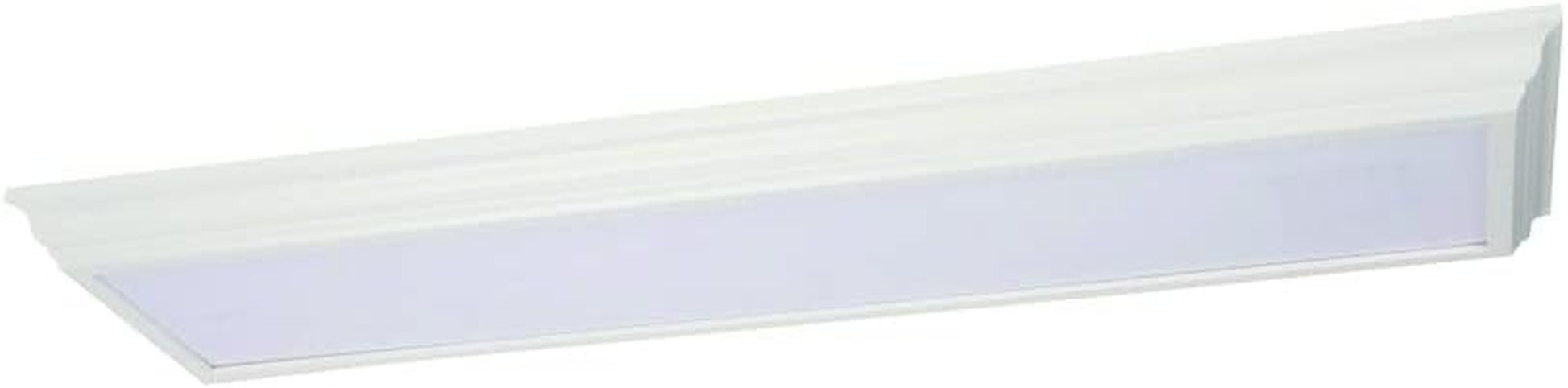 Saturn 4 Foot LED Kitchen Light Fixture, Linear Flush Mount Ceiling Light, 4000K Cool White, 3206 Lumens, 120 Volts, 39 Watts, Damp Listed, Brushed Nickel (FMFL 30840 SATL BN)