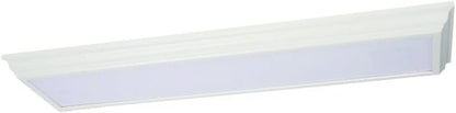 Saturn 4 Foot LED Kitchen Light Fixture, Linear Flush Mount Ceiling Light, 4000K Cool White, 3206 Lumens, 120 Volts, 39 Watts, Damp Listed, Brushed Nickel (FMFL 30840 SATL BN)