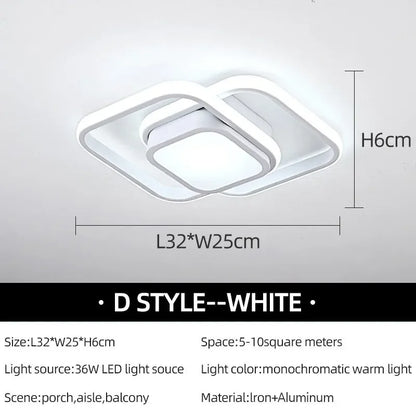 Modern LED Aisle Ceiling Lights Nodic Home Lighting Led Surface Mounted for Bedroom Living Room Corridor Light Balcony Lights