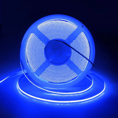 5V COB LED Strip Light 400LED/M Dotless Flexible Cuttabl LED Tape Light COB Flexible LED Tape Lights for Cabinet Home Lighting