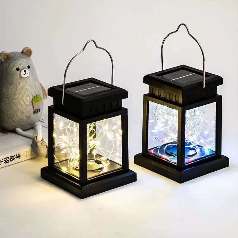 Solar LED Lights Outdoor Focus Floor Lanterns Panel Candle Terraza Indoor Hanging Balcony Birds Decoration Lighting for Garden