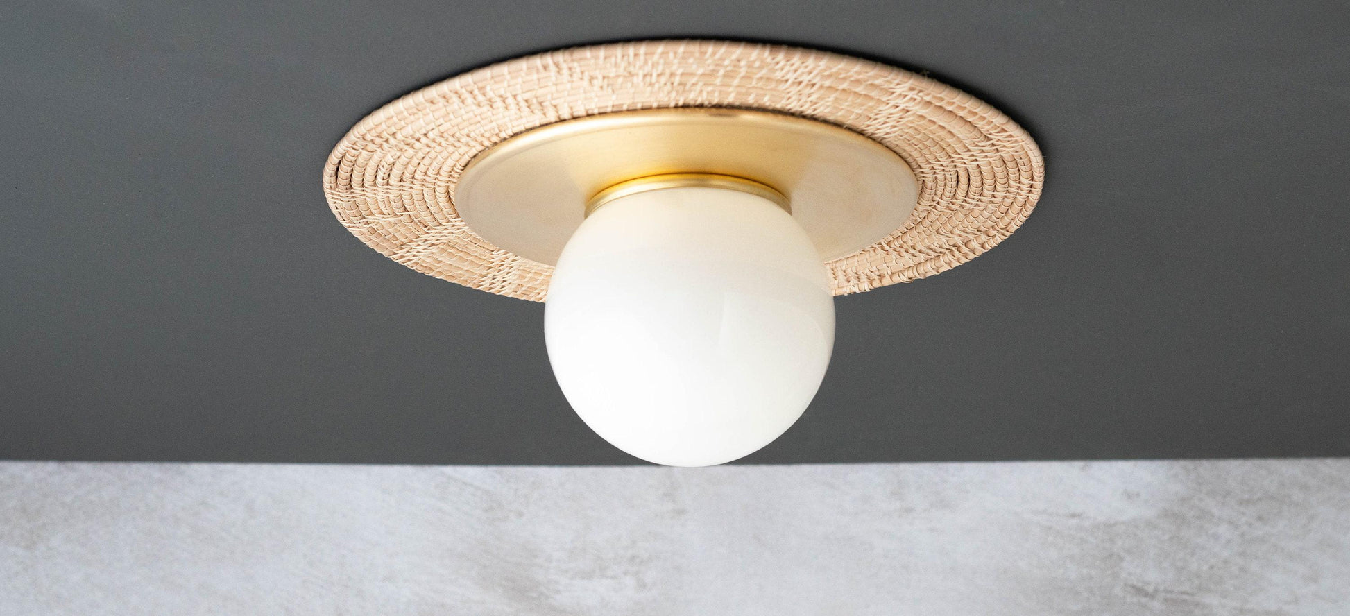 Sconce - Bohemian Lighting - Bamboo Lighting - Brass Plate Lighting - Wall Decor - Model No. 4042