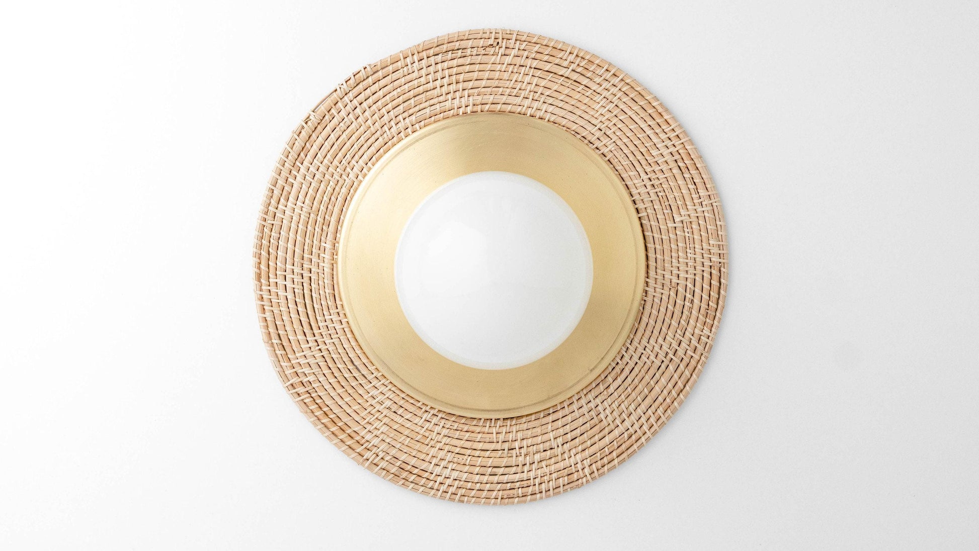 Sconce - Bohemian Lighting - Bamboo Lighting - Brass Plate Lighting - Wall Decor - Model No. 4042