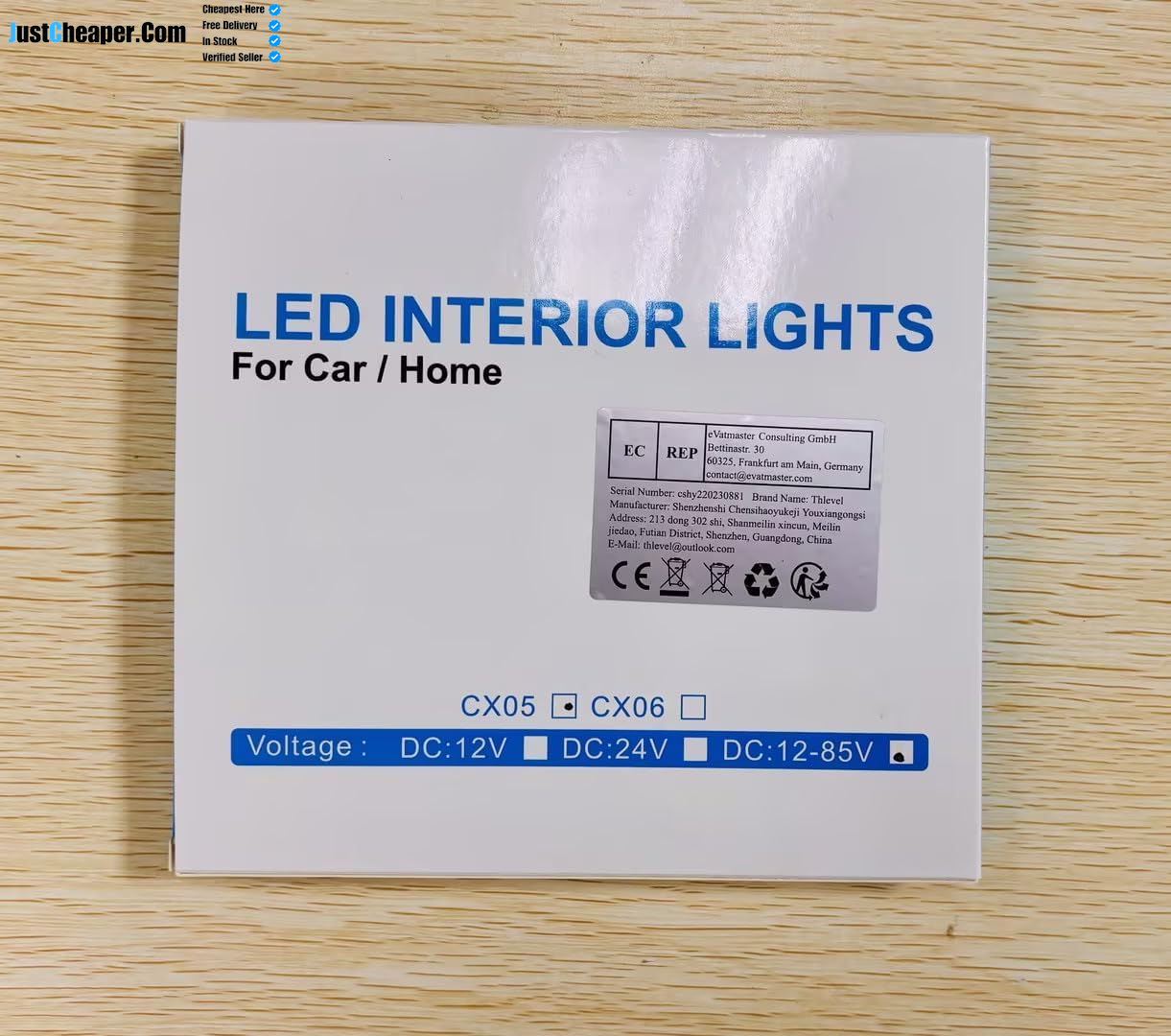 Car Interior Light Bar 10W 48 LED Universal Bright with Switch for 12V to 85V Van Truck Lorry Camper Boat Caravan Motorhome 2PCS